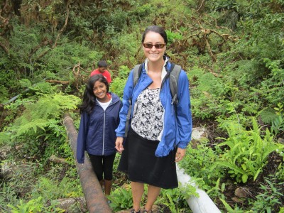 Jill Stewart in the Galapagos Highlands
